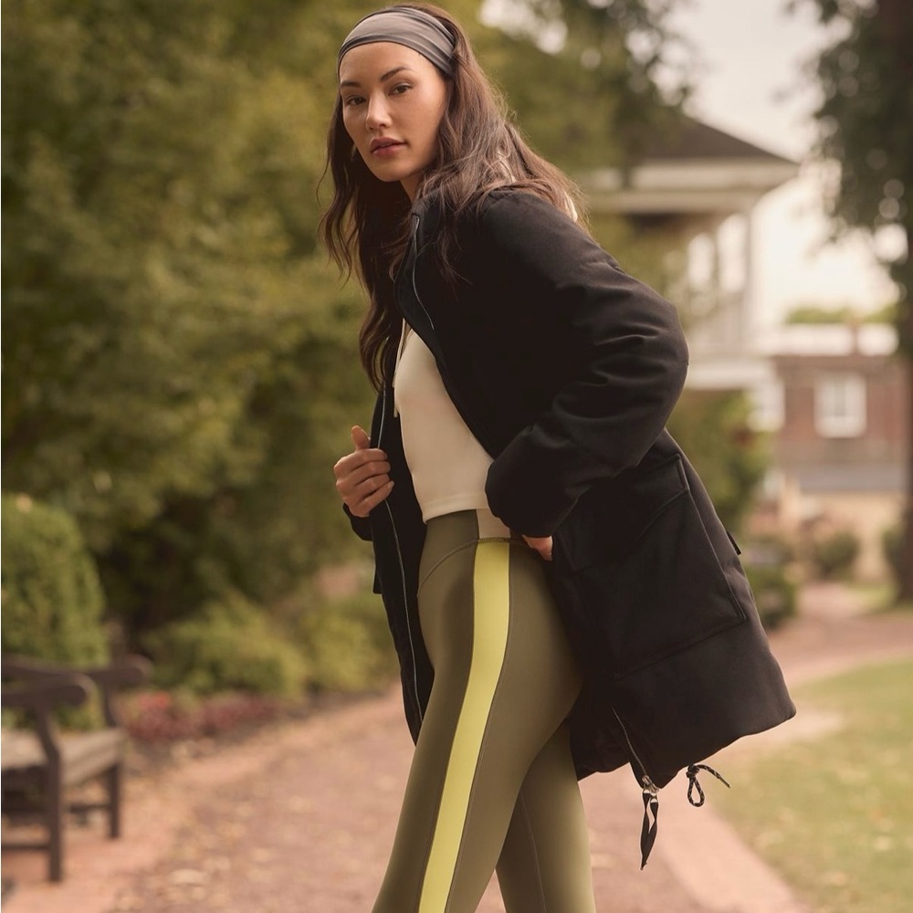 Varley Black Plush Parka